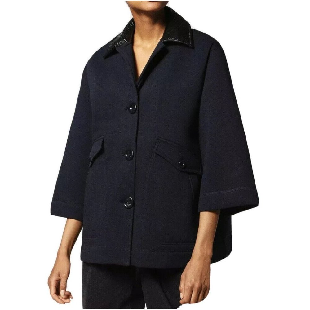 $298 Diesel Women’s G-Jocely Elegant Jacket Cropped Sleeves Size S